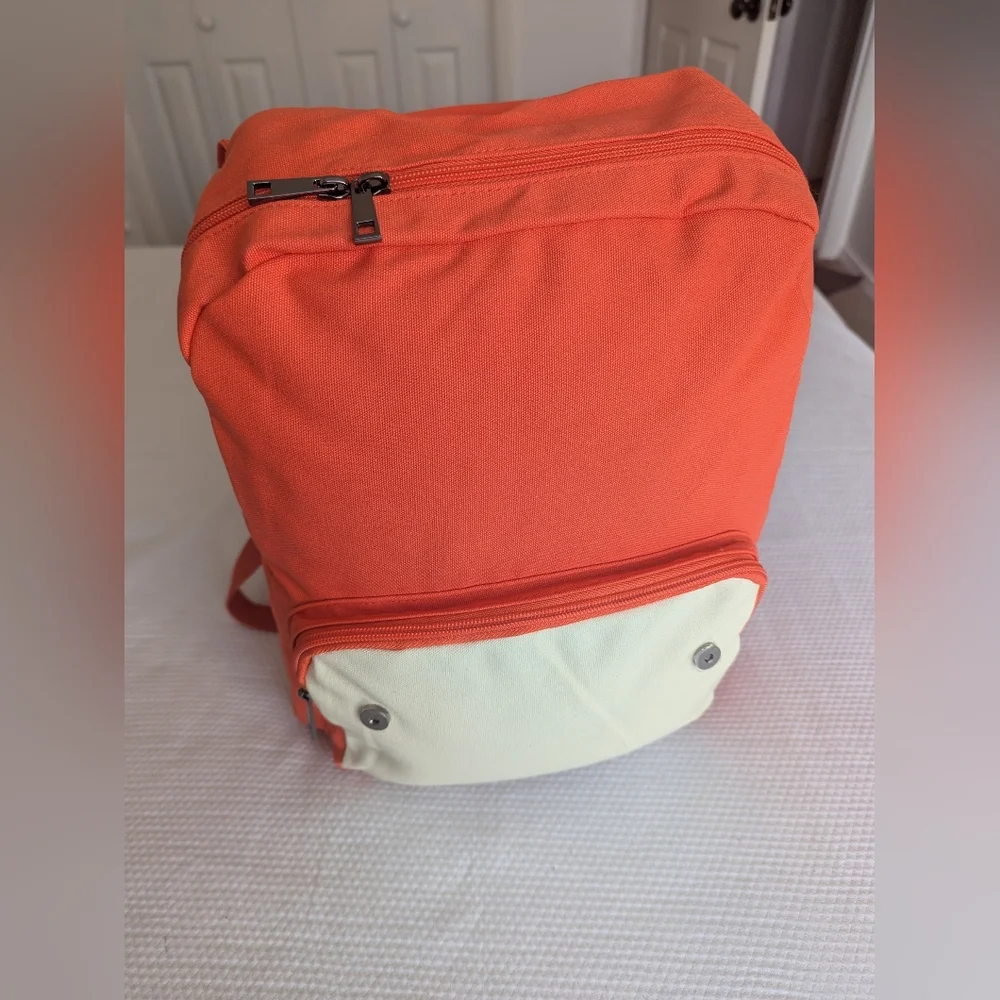 Floral Floric Red Panda Backpack Full Zipper Pockets.